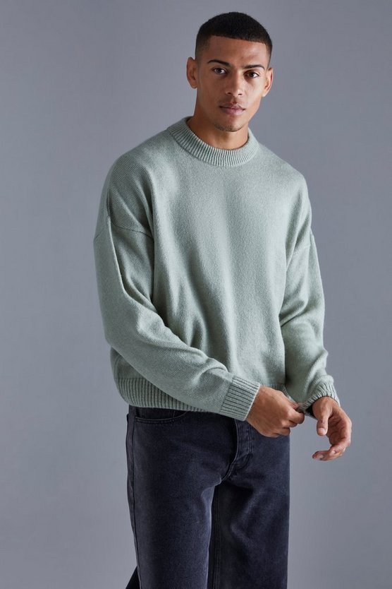 Kastiger Strickpullover