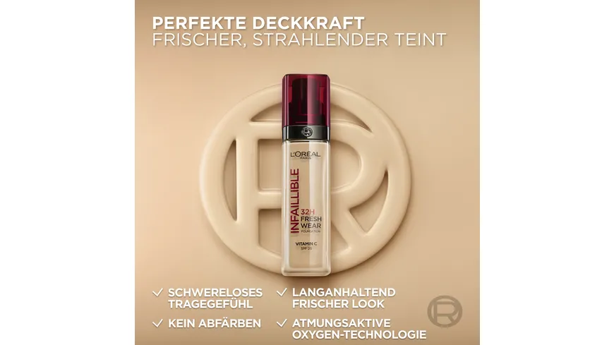 L'ORÉAL PARIS Infaillible 32H Fresh Wear Make-up 30 ml 200 - Golden Sand