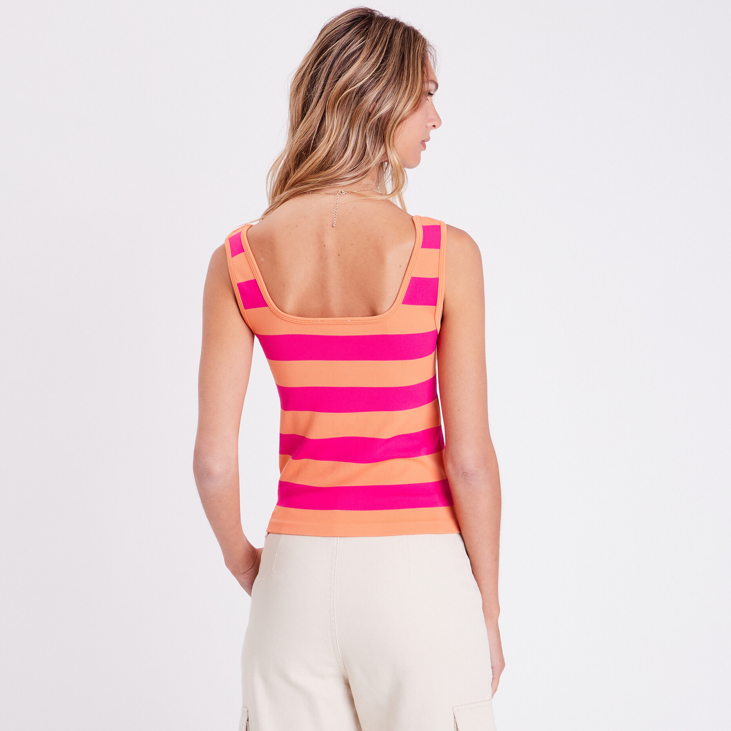 Débardeur bretelles larges violet femme | Cache Cache