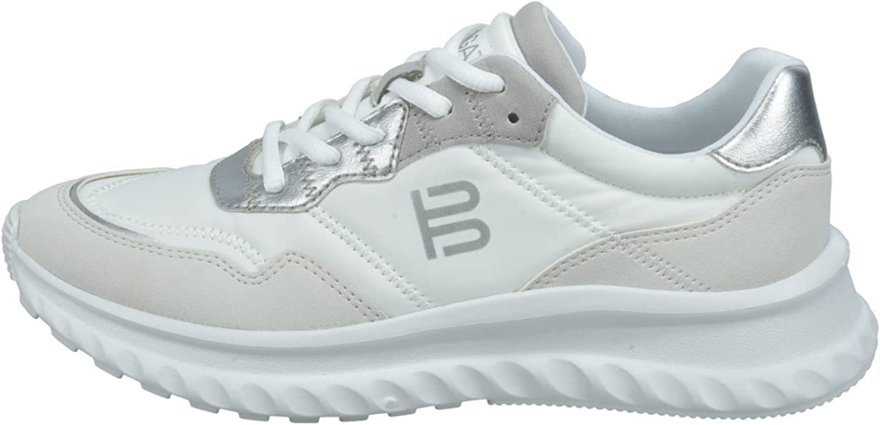 BUGATTI Freizeit Schnürer weiss white silver