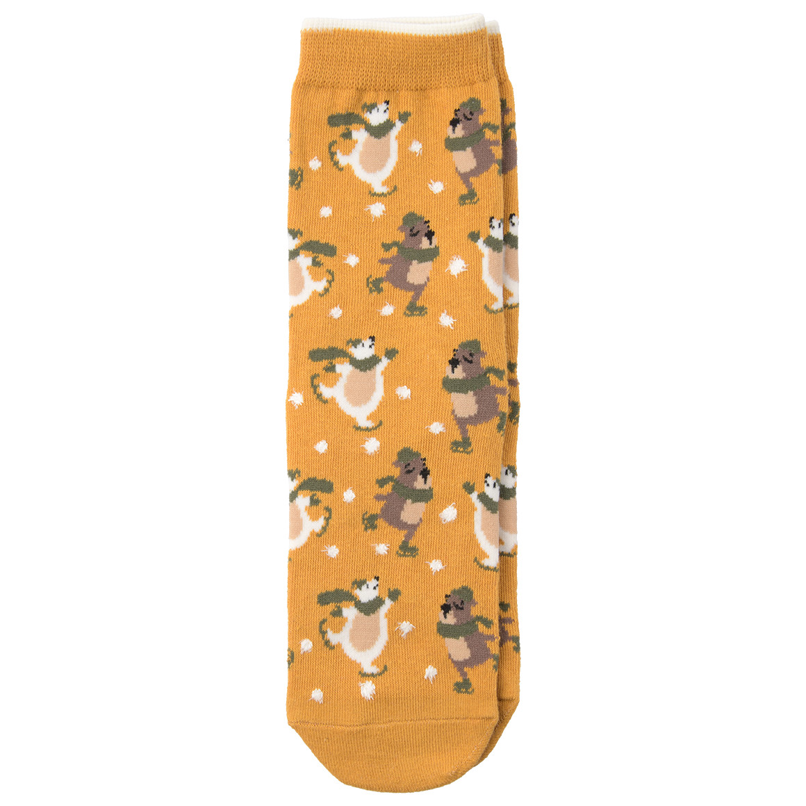 1 Paar Damen Socken mit Bären-Motiven