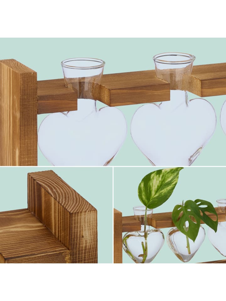 relaxdays Reagenzglas Vase 