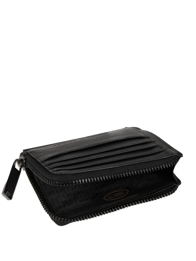 Kartenetui aus Leder in schwarz