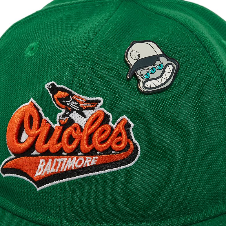 New Era MLB Coop Pin 59Fifty® Retro Crown Baltimore Orioles Otc grün