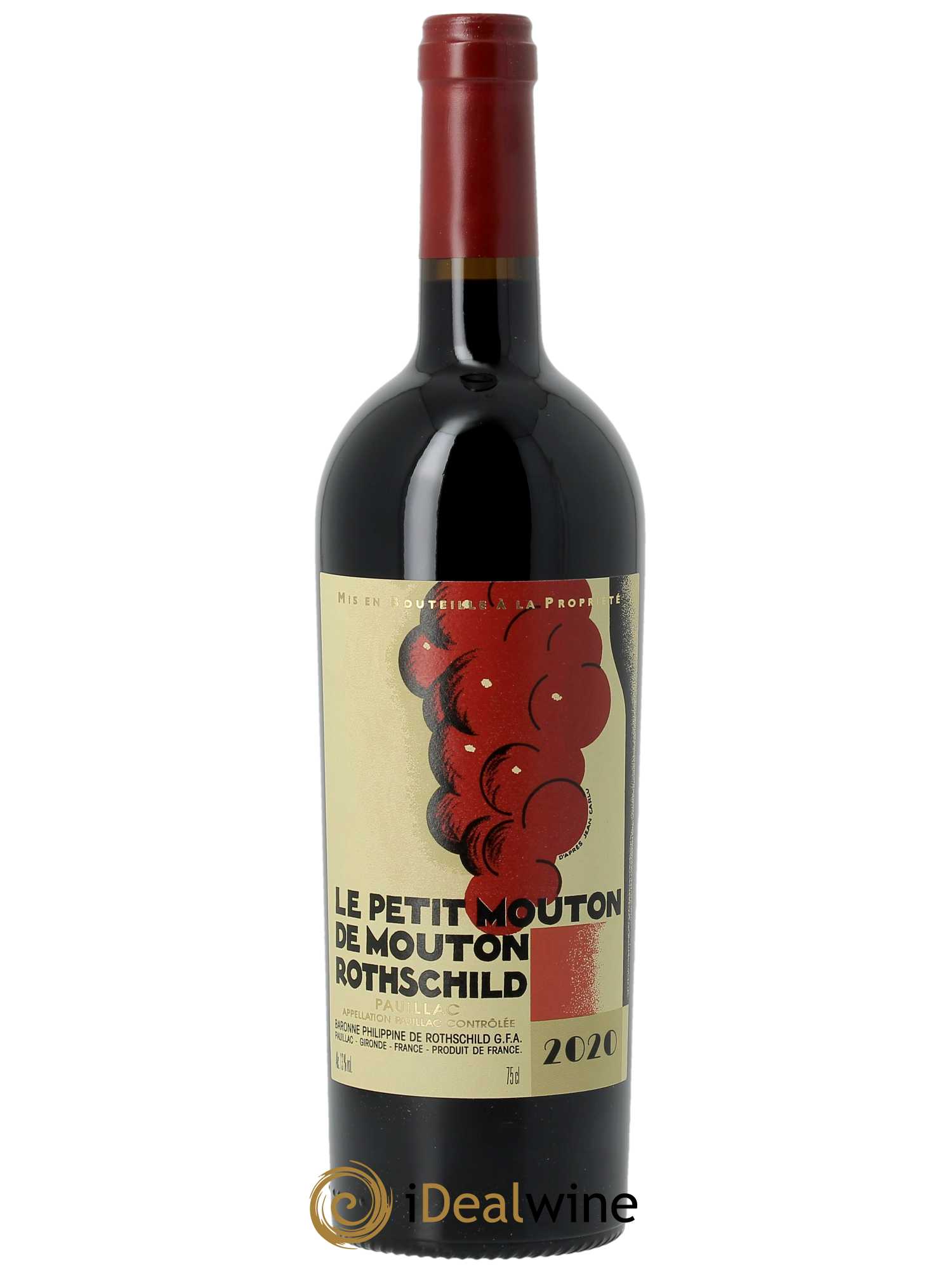 Petit Mouton Second Vin (CBO à partir de 6 BTS) 2020 - Lot de 1 Bouteille