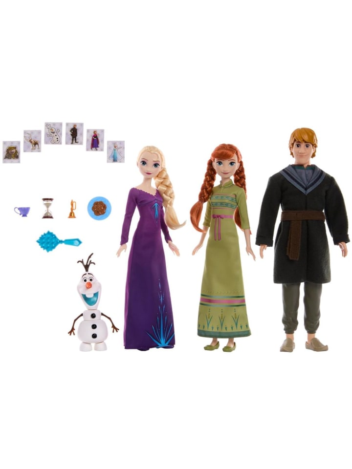 Disney Frozen Puppen Elsa, Anna, Kristoff & Olaf | Disney Eiskönigin Frozen | Mattel günstig kaufen onesize