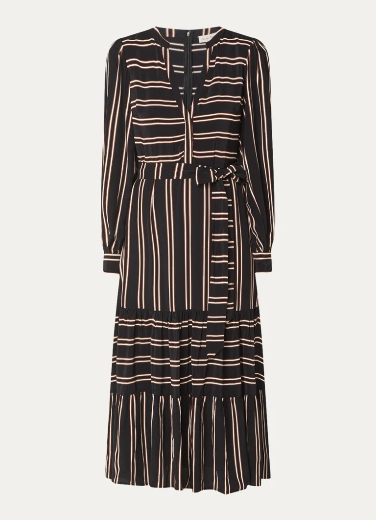 Robe tunique midi Laura de Phase Eight, à rayures et ceinture à nouer