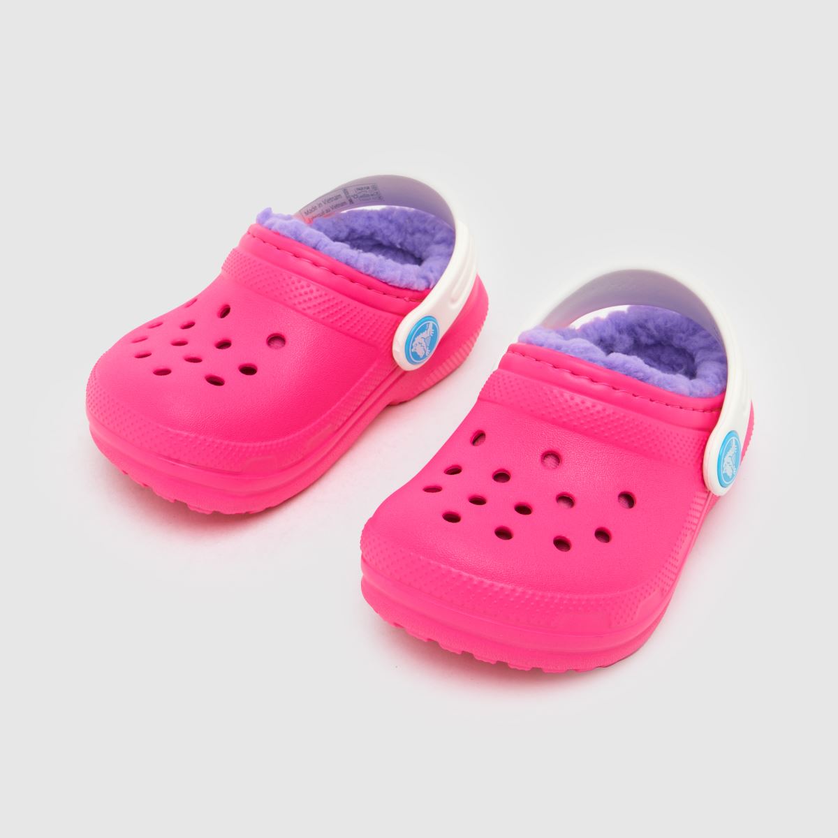 Crocs rózsaszín multi classic bélelt klumpa lány kisgyermek szandál