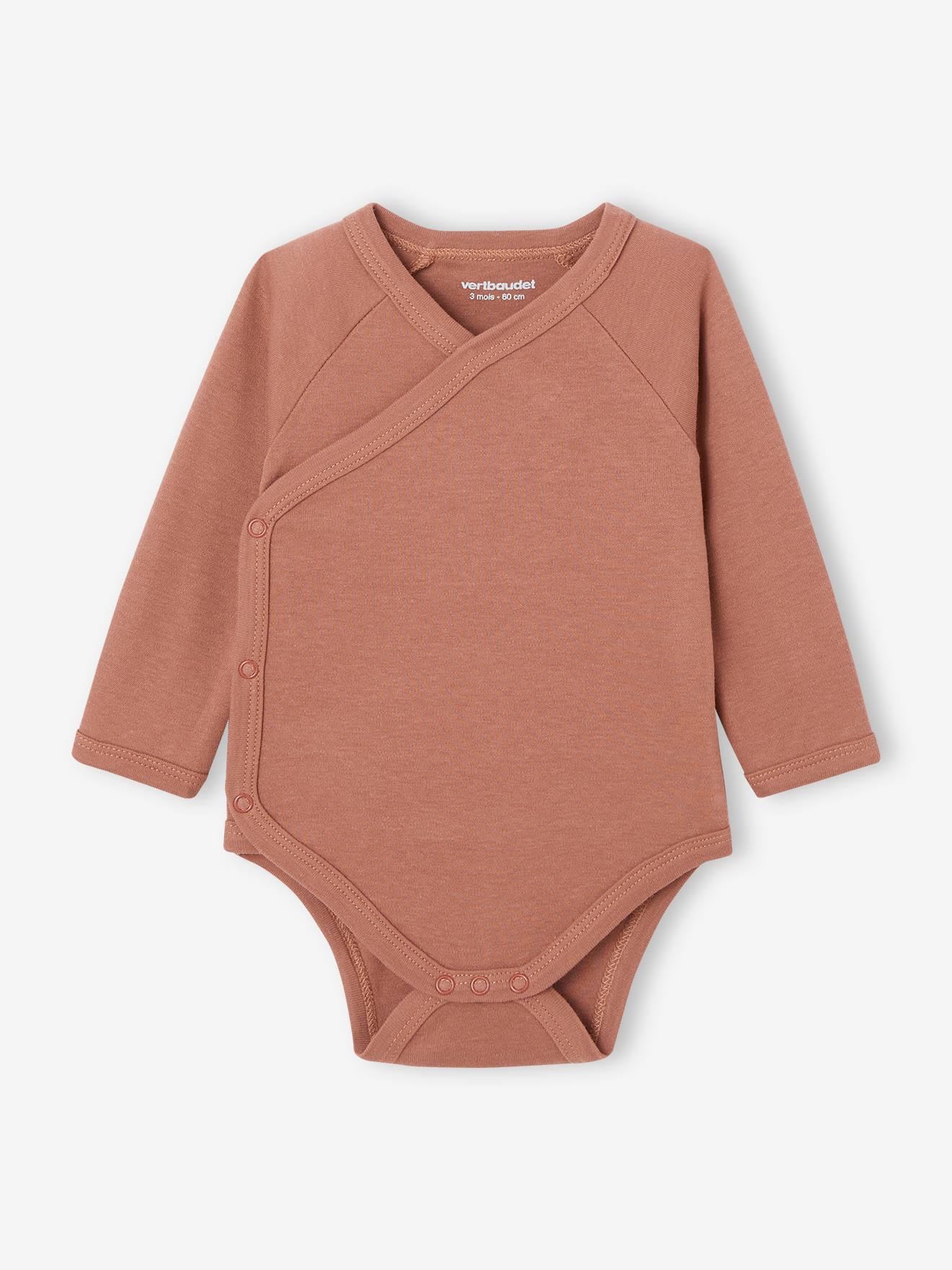 Vertbaudet Bio-Kollektion: 7er-Pack Baby Wickelbodys BASIC Oeko-Tex - mehrfarbig