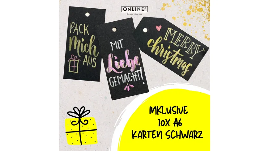 ONLINE Metallic Lettering Set