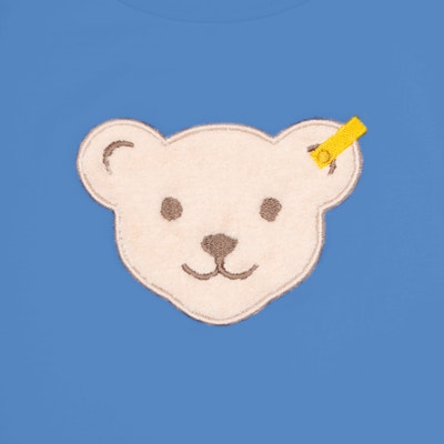 T-Shirt kurzarm, mittelblau für Mädchen