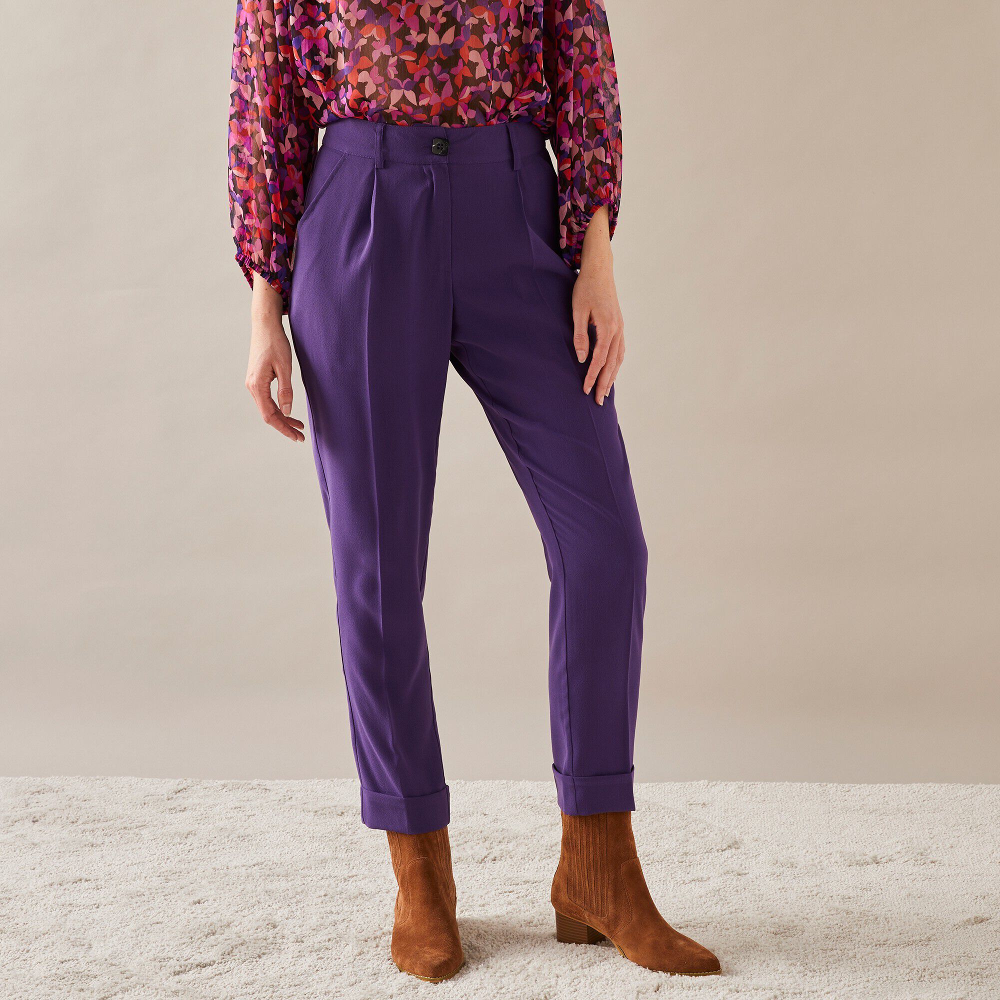 Pantalon 7/8ème fuselé fluide