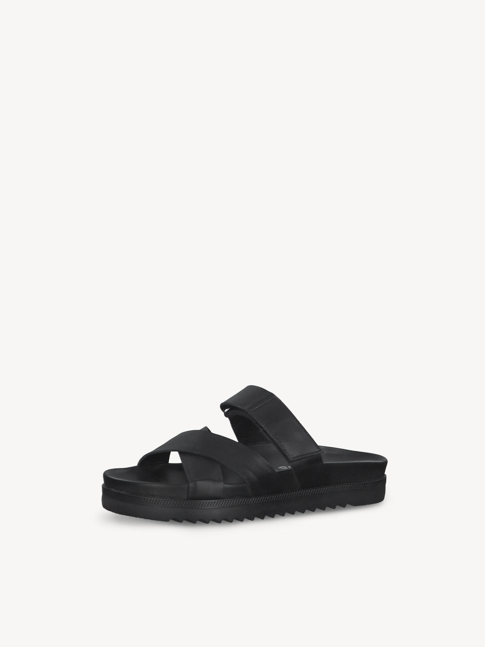 Mule en cuir - noir