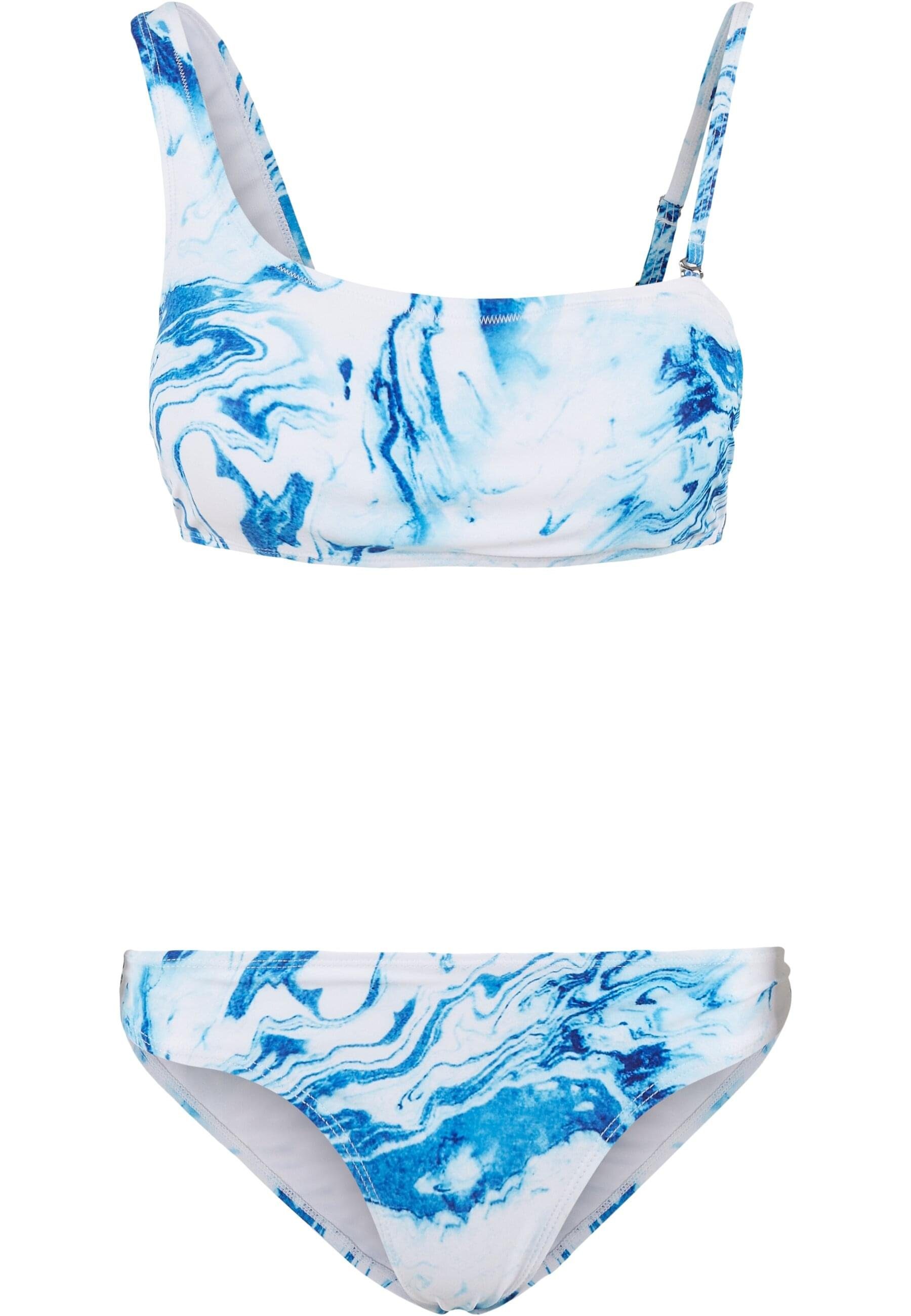 URBAN CLASSICS Bügel-Tankini Damen Ladies Asymmetric Tank Top Bikini