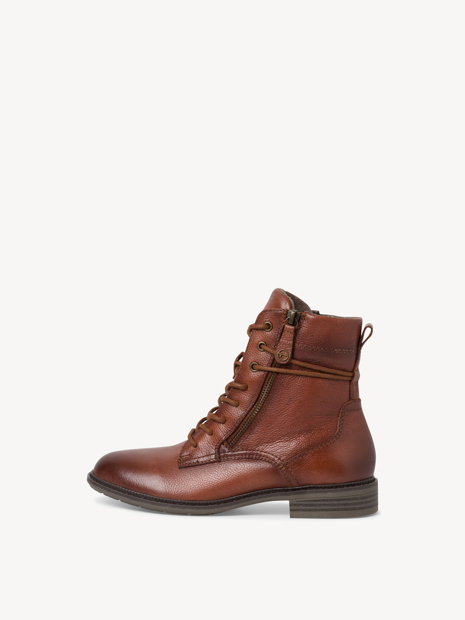 Bottine en cuir - marron