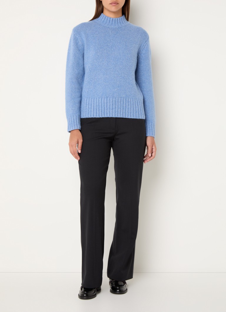 Maglione a maglia grossa Claudie Pierlot in misto seta con collo alto
