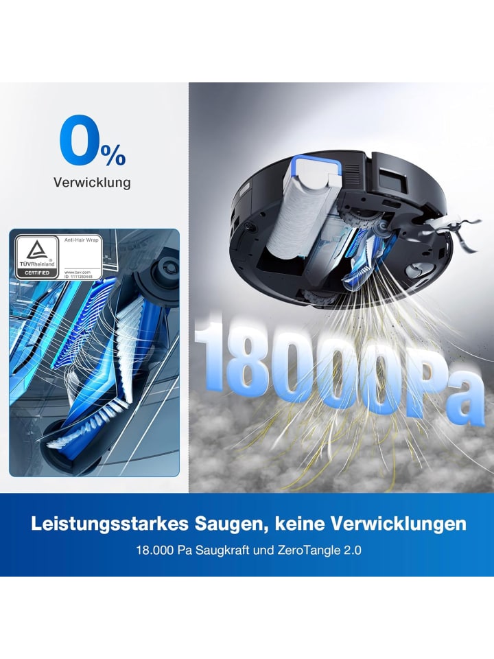 Ecovacs DEEBOT X8 OMNI BLACK EU Saugroboter in Schwarz günstig kaufen onesize