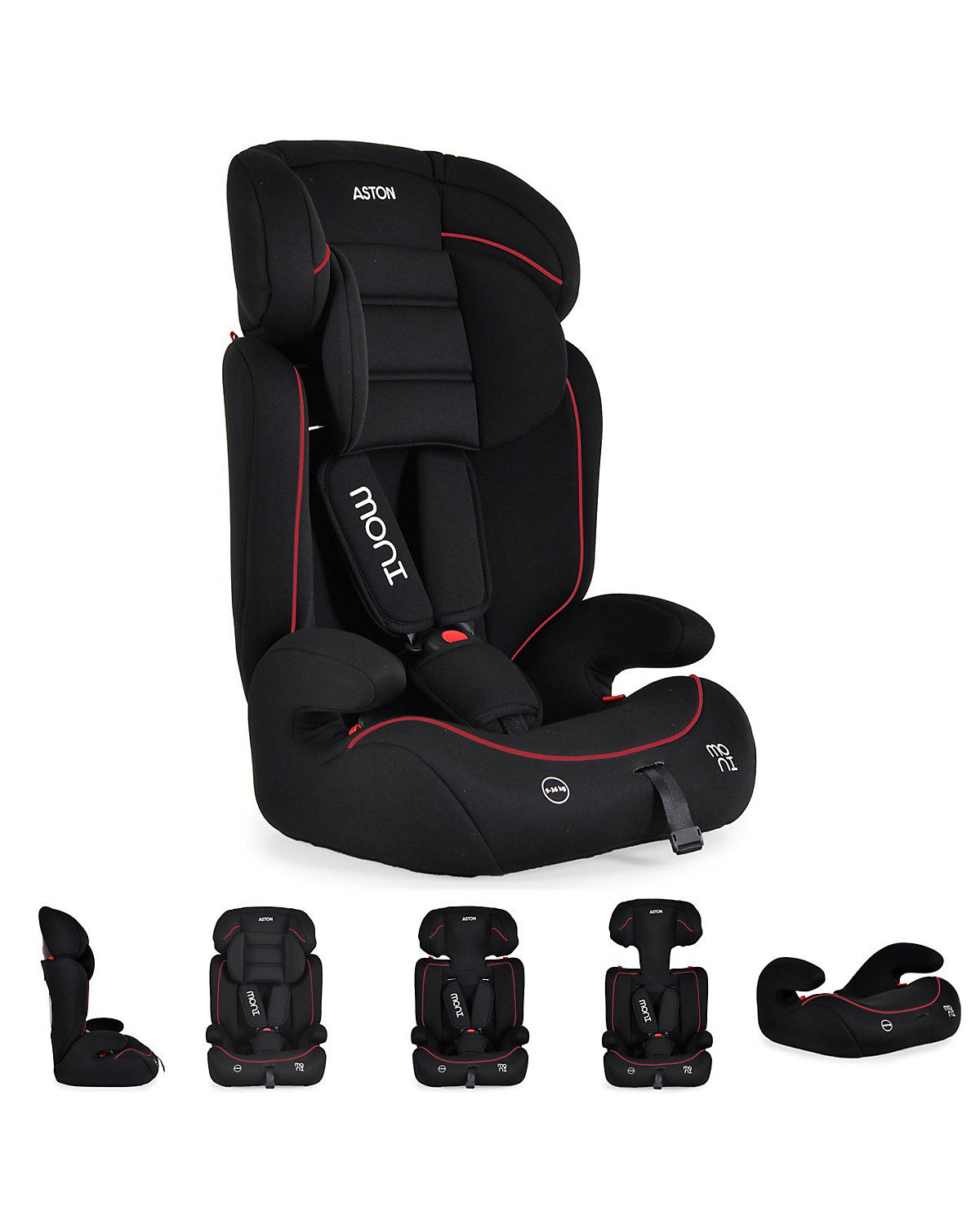 Kindersitz Aston Gruppe 1/2/3 (9-36 kg) Kopfstütze verstellbar Kindersitze