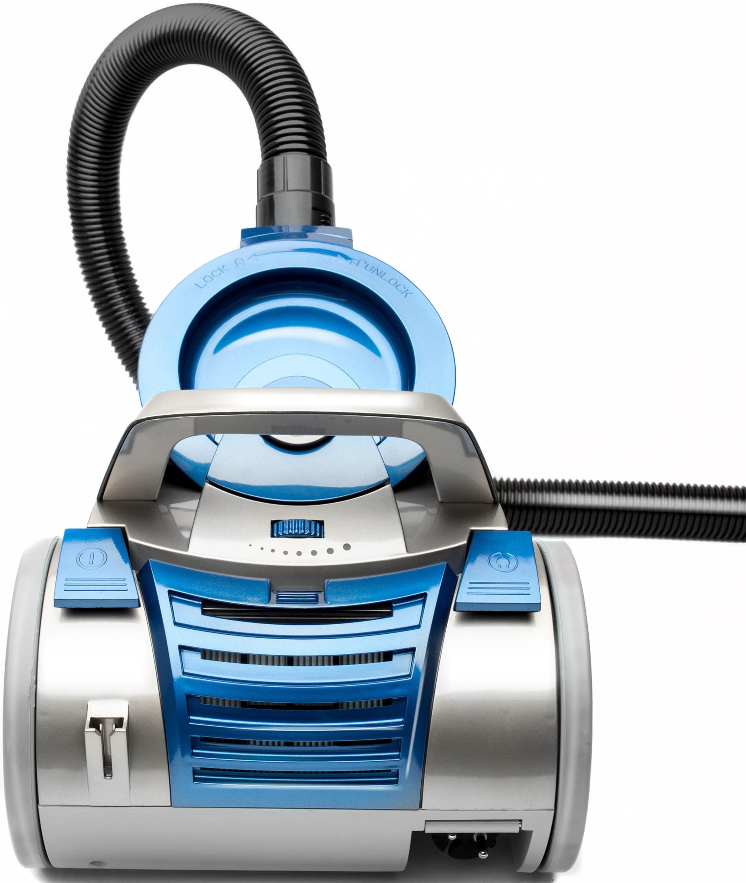 TurboTronic by Z-Line Bodenstaubsauger TurboTronic Multi Zyklon, 900 W, Beutellos, - CV04 Blau Staubsauger leistungsstarker Bodenstaubsauger 22kPa Saugkraft 900W ohne Beutel Trockensauger Parkett Tierhaare beutellos