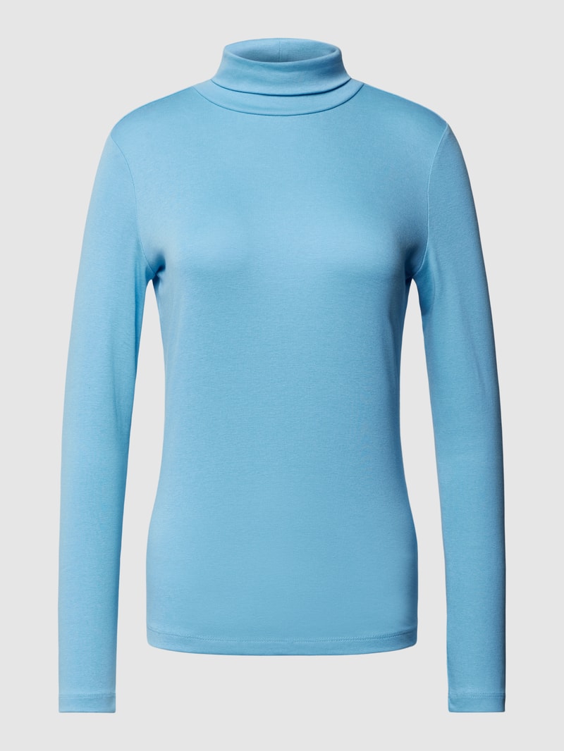 Longsleeve mit Rollkragen in hellblau
