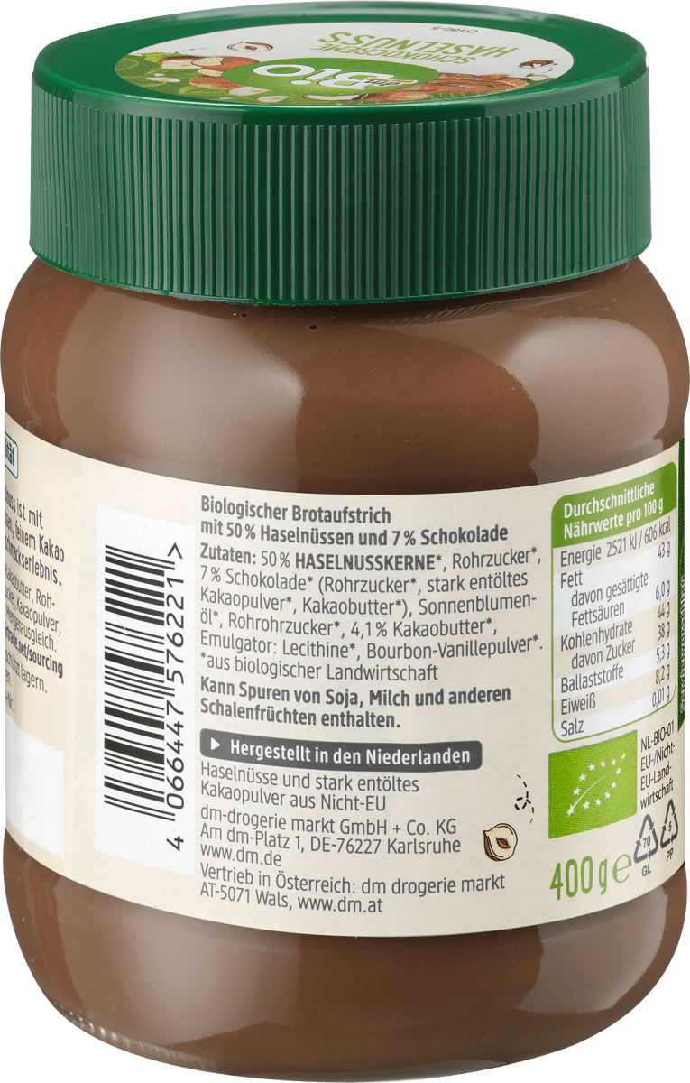 Schokocreme Haselnuss, 400 g