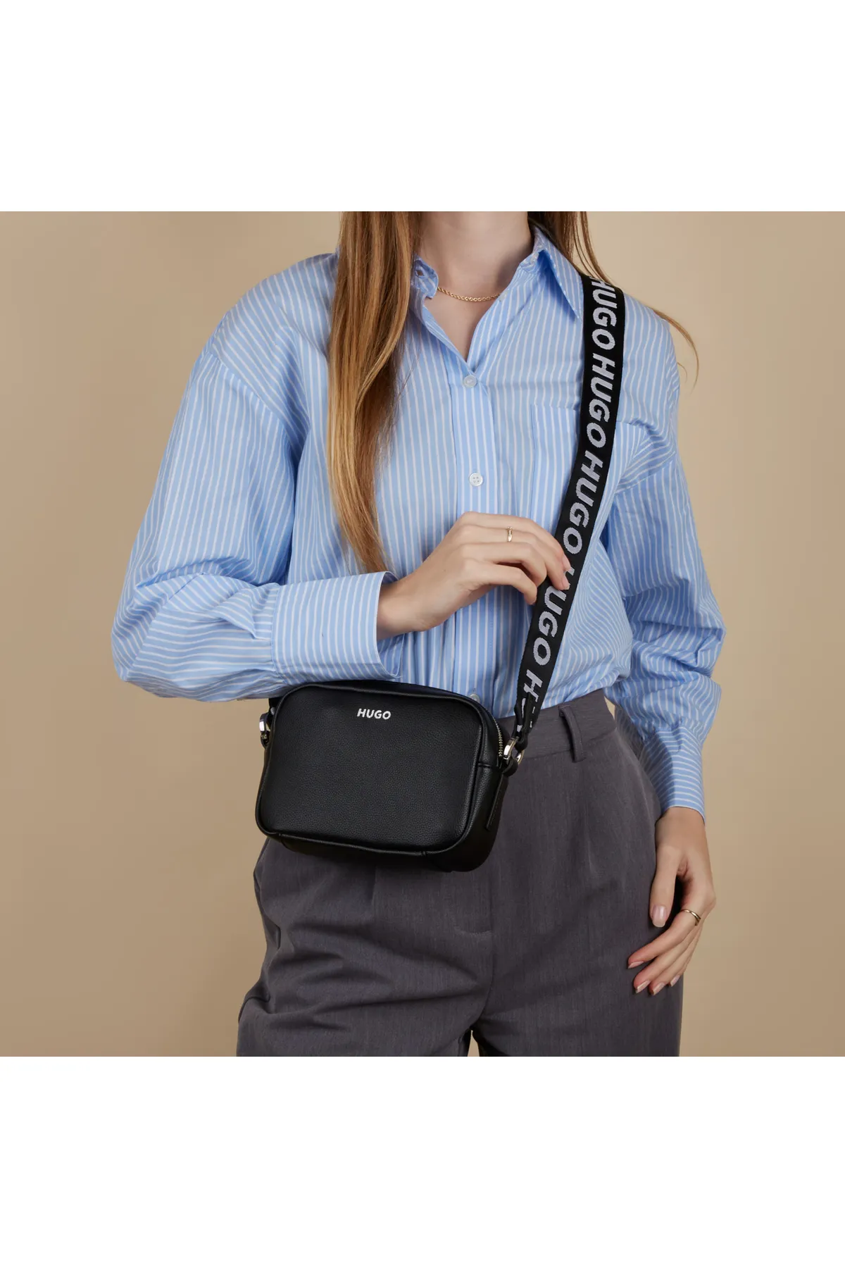 Hugo Boss  Bel Damen Umhängetasche Schwarz 50490172-001