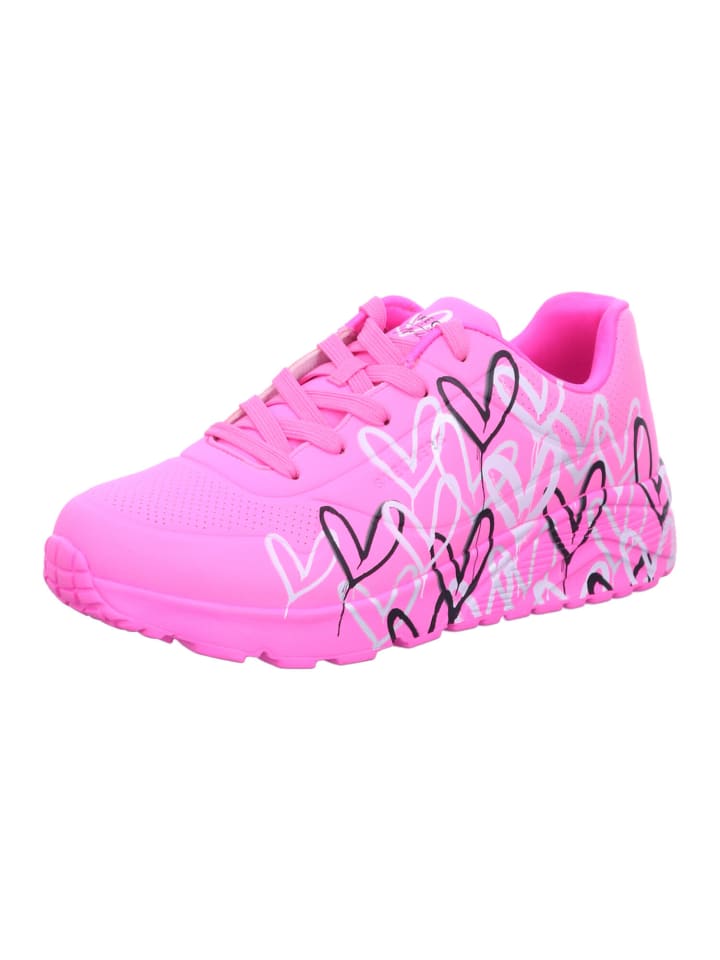 Skechers Mädchen Halbschuhe UNO LITE - METALLIC LOVE in Rot günstig kaufen