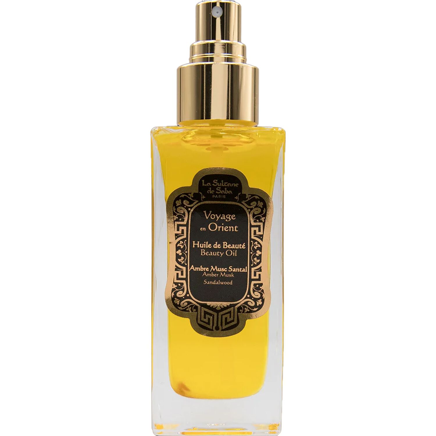 La Sultane de Saba Voyage en Orient Huile de Beauté Ambre Musc Bois de Santal 200 ml