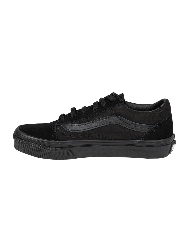 Sneaker aus Leder und Textil Modell 'Old Skool' in schwarz