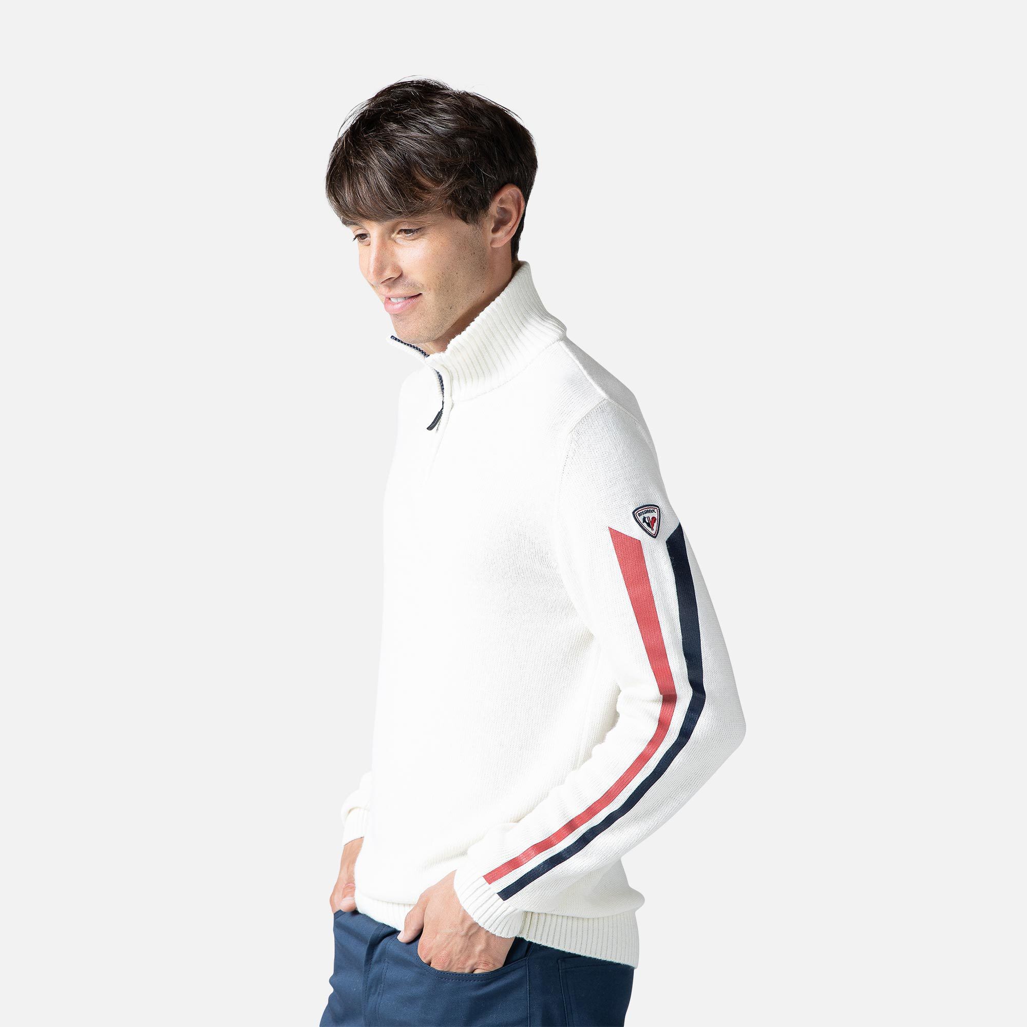 Pull en maille à manches Signature homme