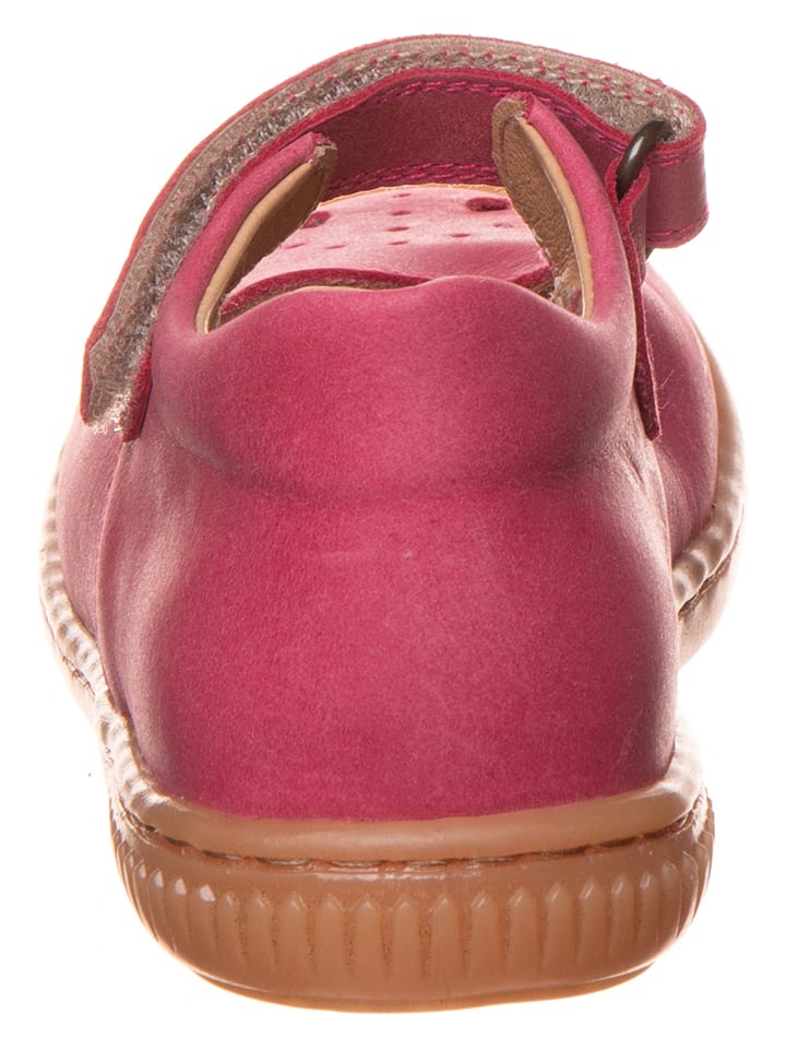 POM POM Leder-Ballerinas in Pink günstig kaufen