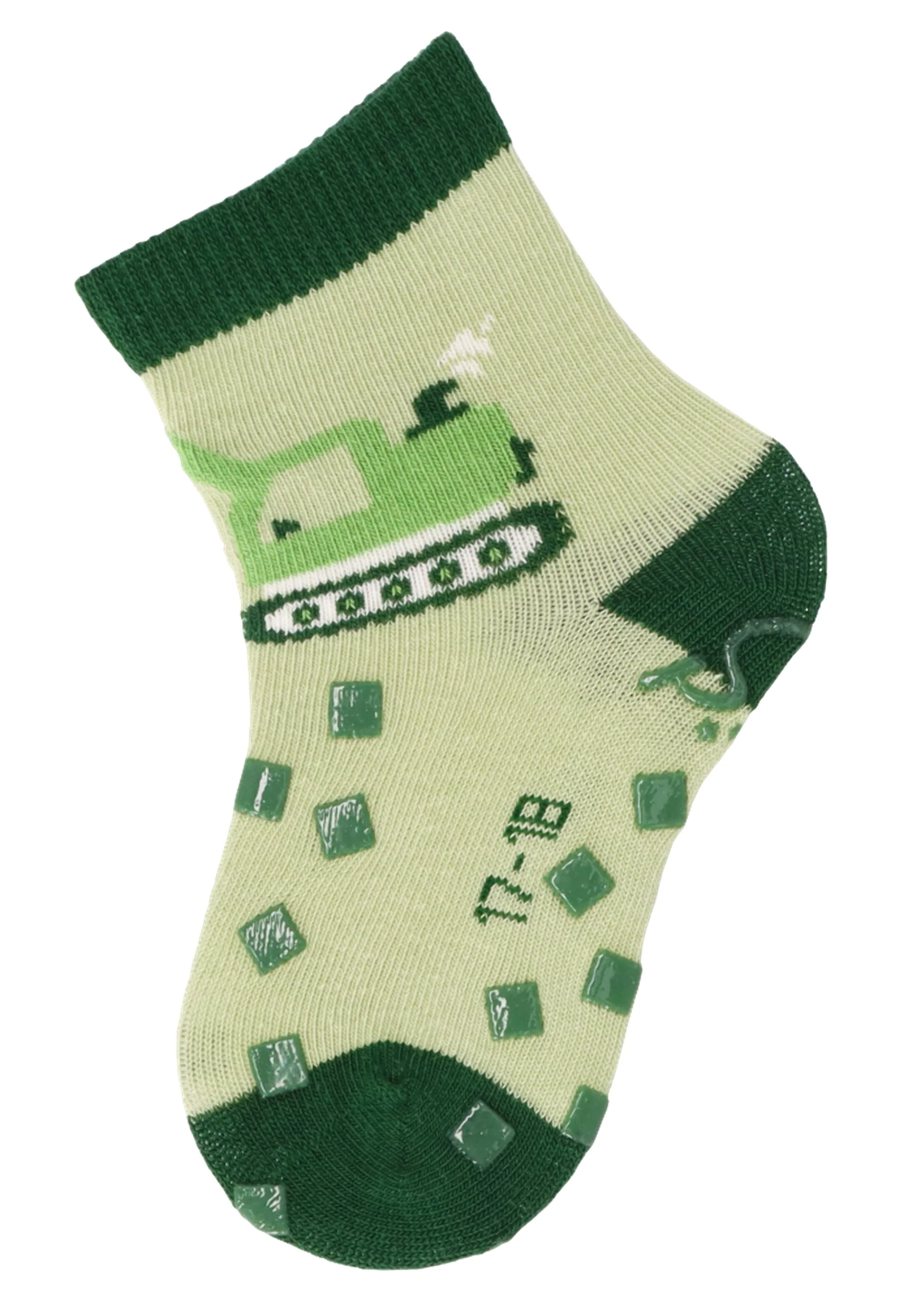 ABS Krabbelsocken im 2er Pack mit Motiv Bagger