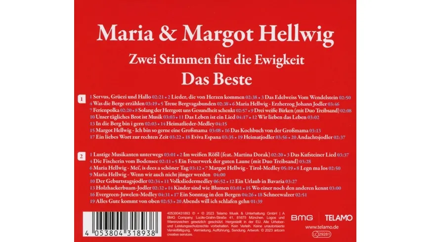 Zwei Stimmen für die Ewigkeit:Das Beste