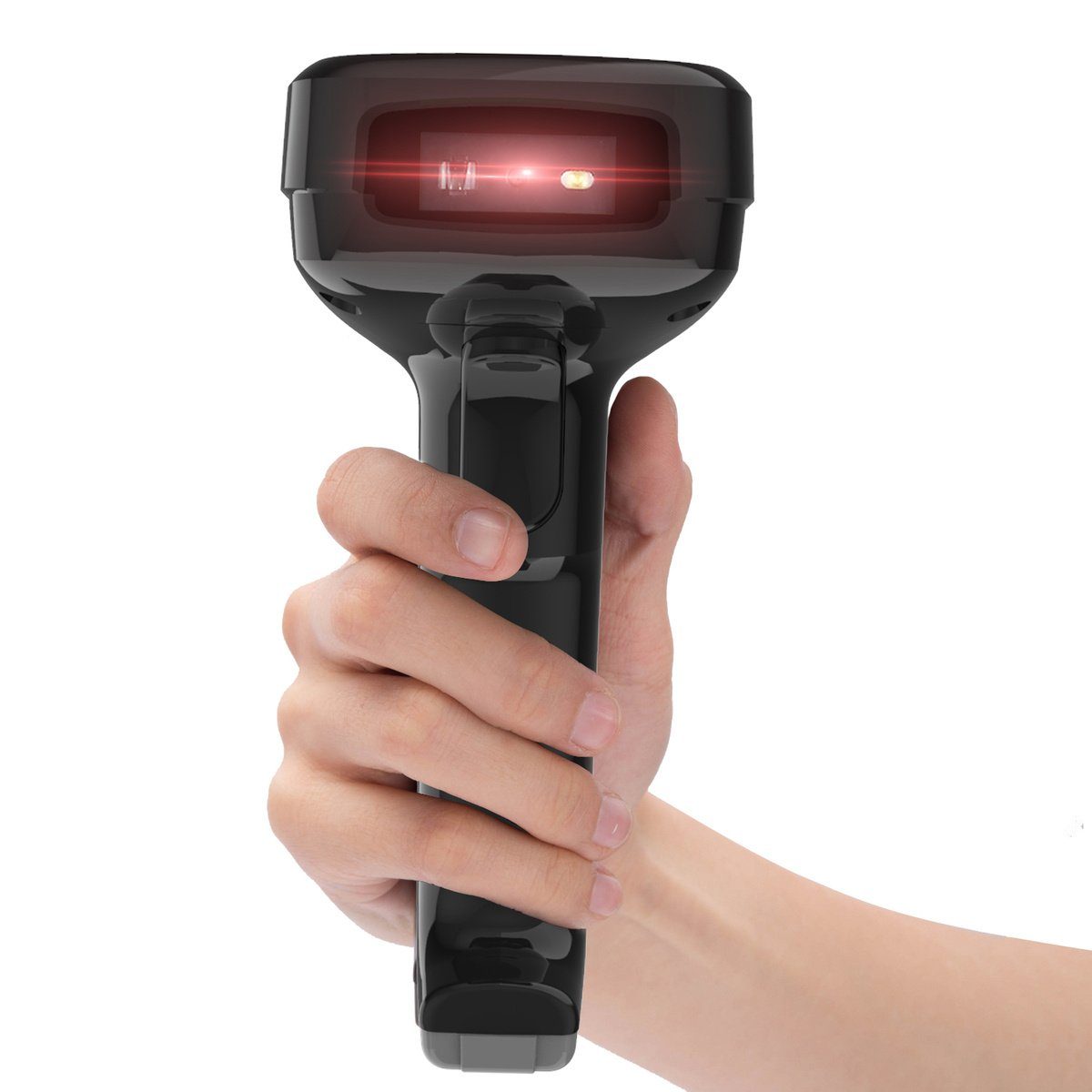 DELI Stand Scanner Barcodescanner Tragbar Kabelgebunden Handscanner Handscanner