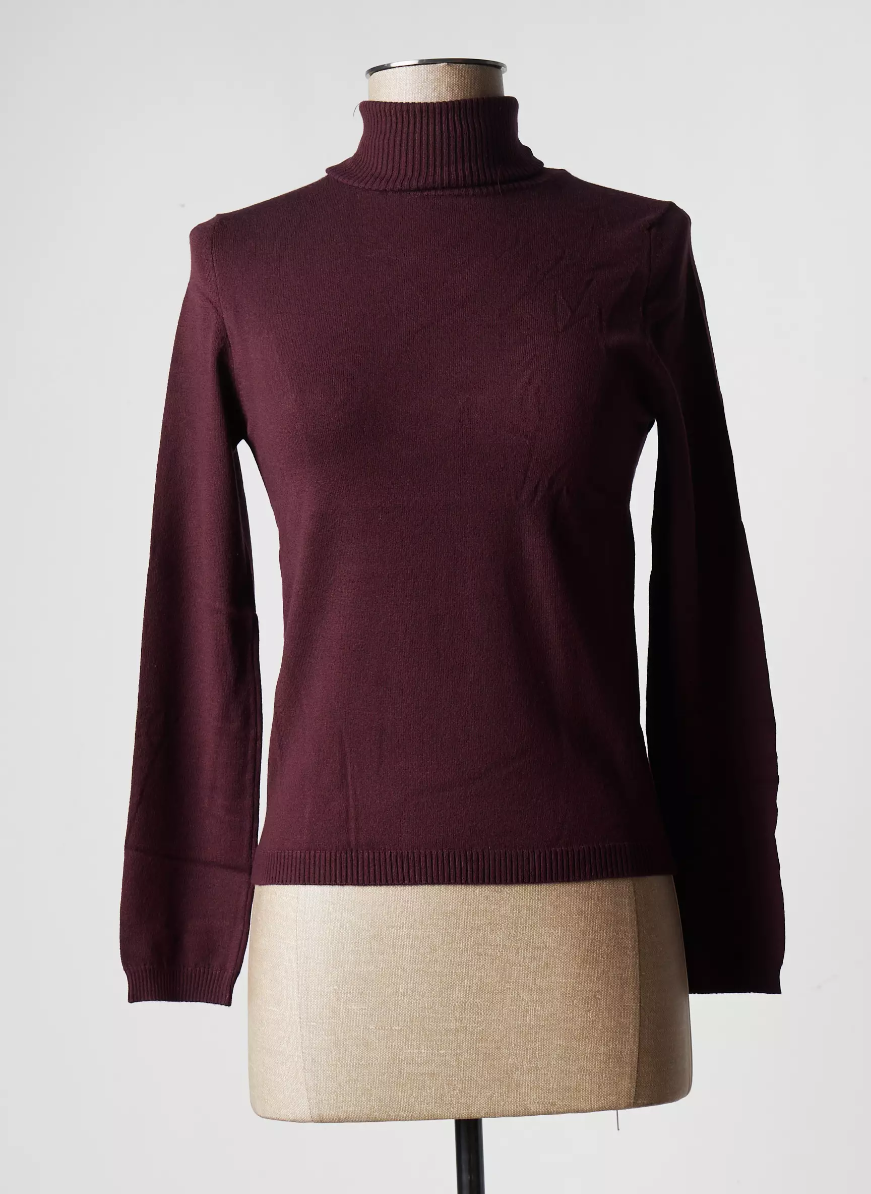 Stefan Green Cols Roules Femme couleur rouge