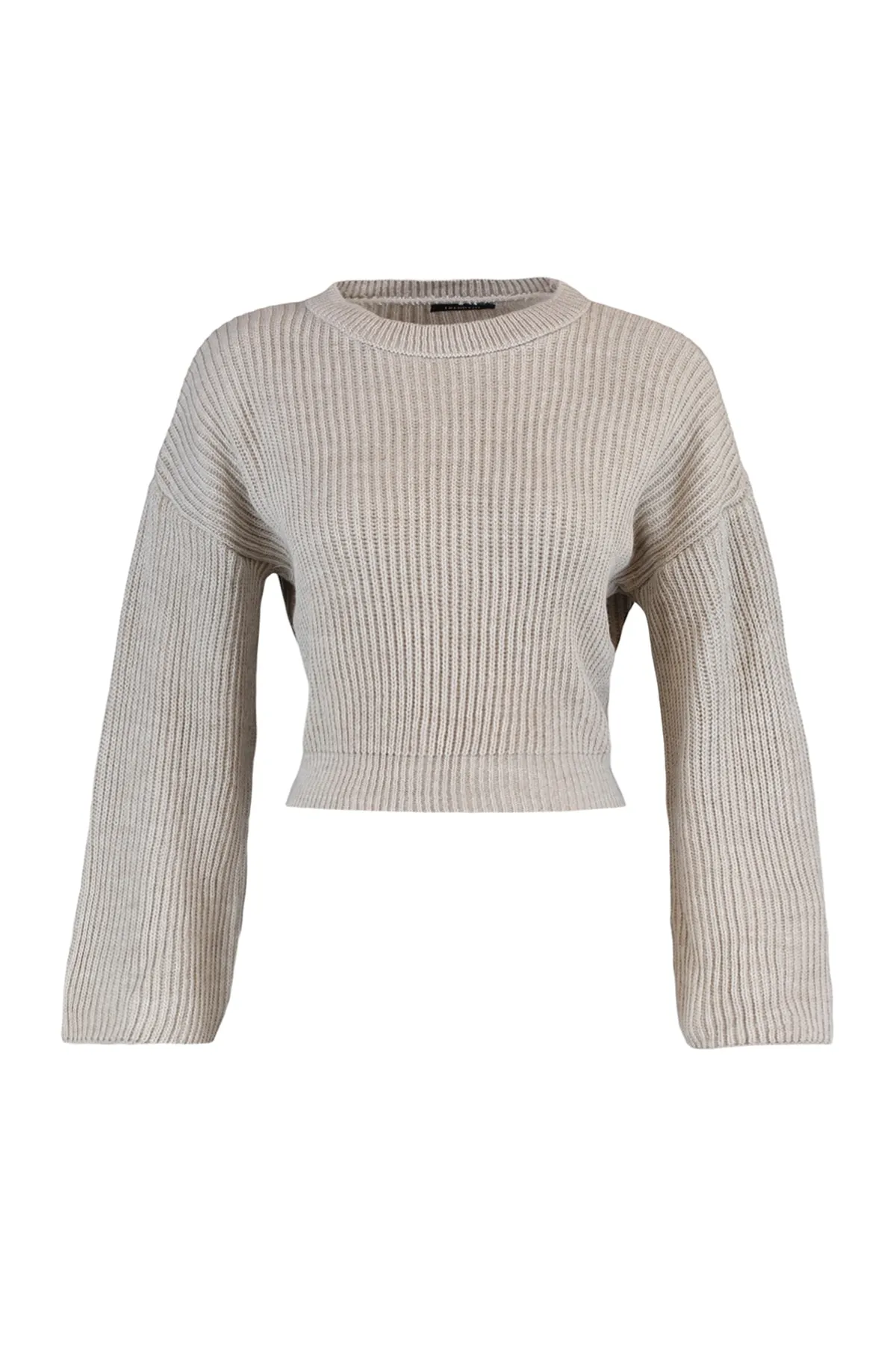 Trendyol Collection  Stone Crop Strickpullover mit spanischen Ärmeln TWOAW20KZ0743