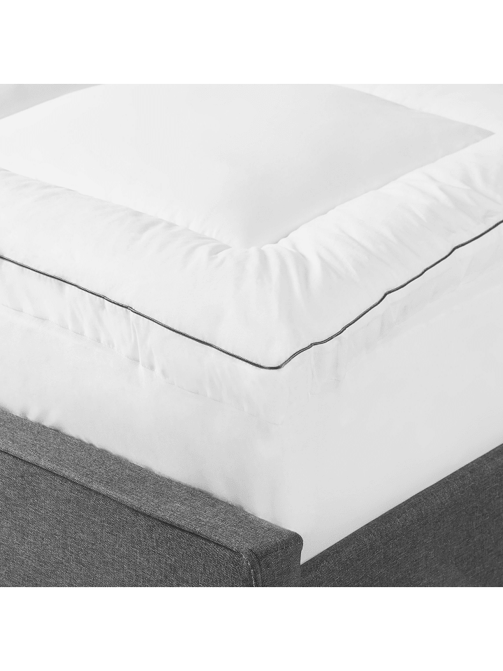 Beliani Topper MULHACEN in Weiß - (W) 180 x (H) 4 x (L) 200 cm günstig kaufen onesize