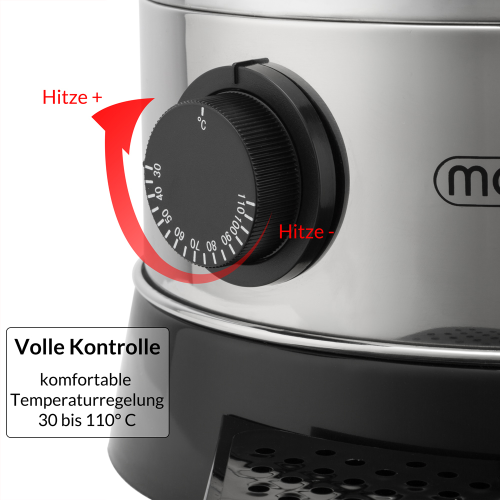 Casaria Deuba Glühweinkocher 8,8 ltr. mit Tropfschale