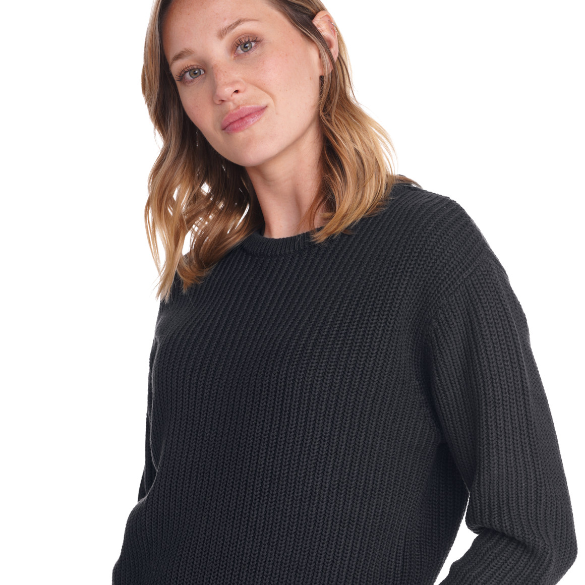 Damen Strickpullover mit Rundhalsausschnitt