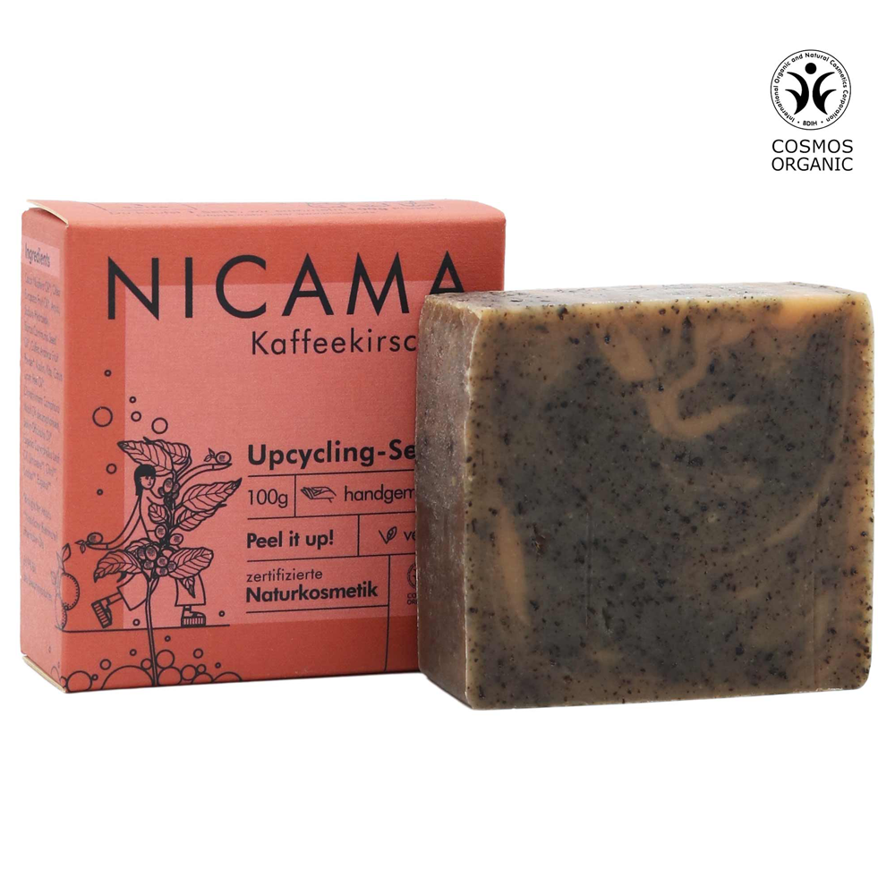Nicama Upcyclingseife Kaffeekirsche 100 g