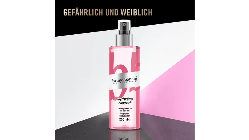 bruno banani Dangerous Women Mysterious Coconut Body Splash 250 ml