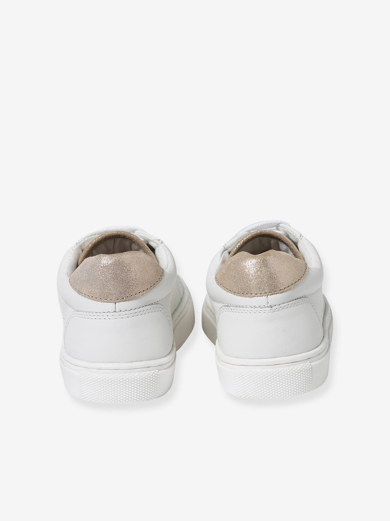 Baskets en cuir enfant blanc