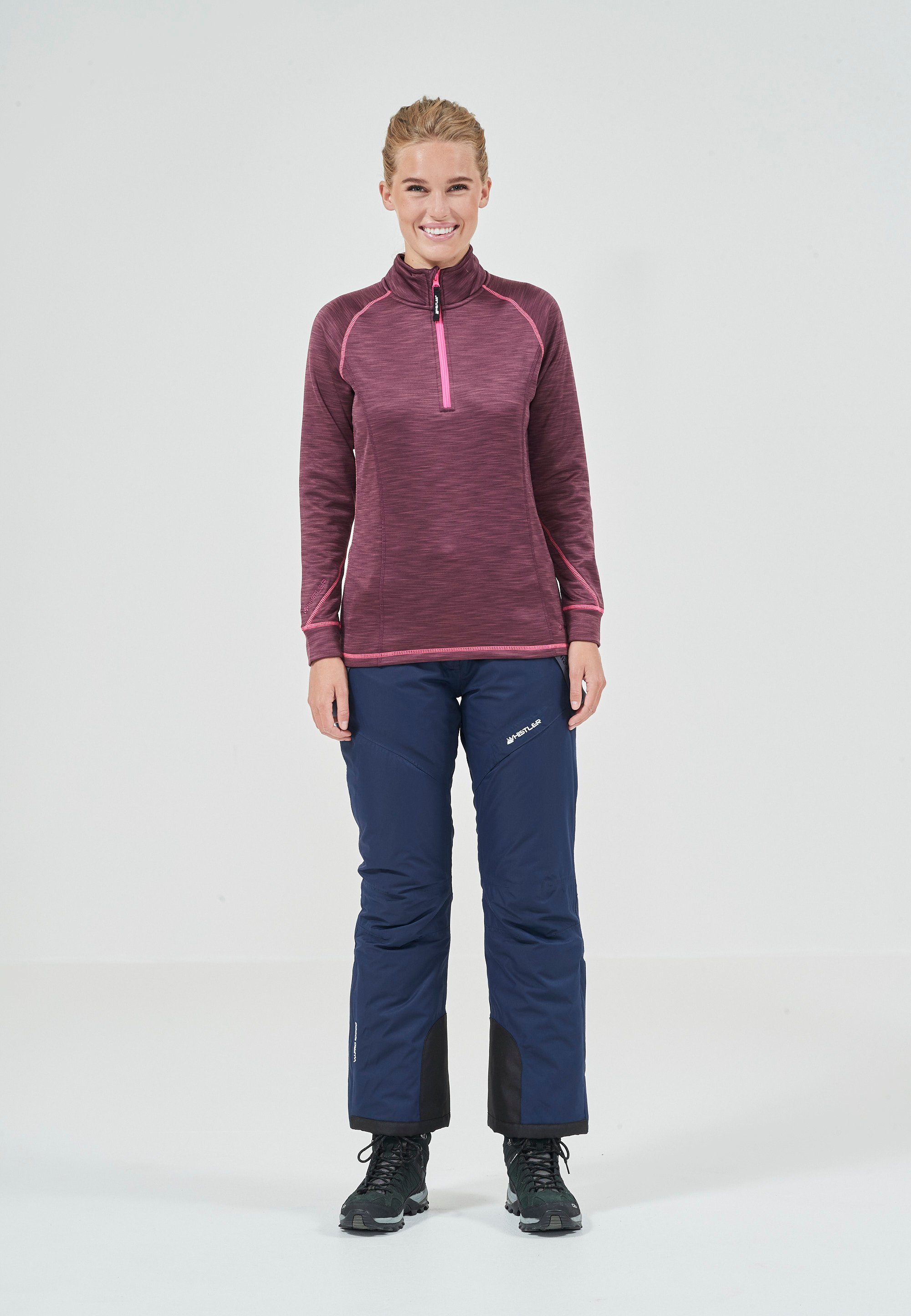 WHISTLER Strickpullover BARTLETT MELANGE mit schnell trocknender Technologie