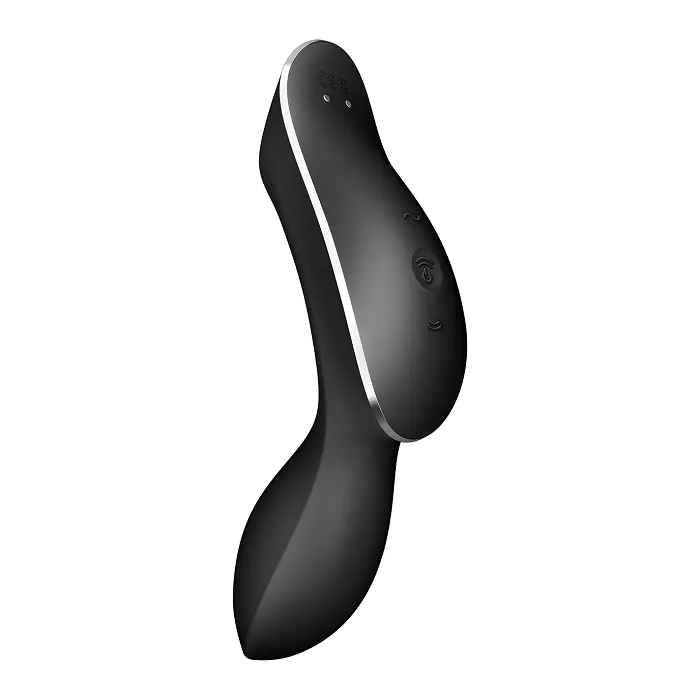 „Satisfyer Curvy Massager TrinityBlack“ intymios higienos masažuoklis