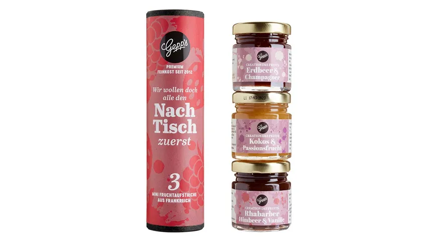 Gepp's Mini Fruchtconfit Set Nachtisch zuerst 150 g