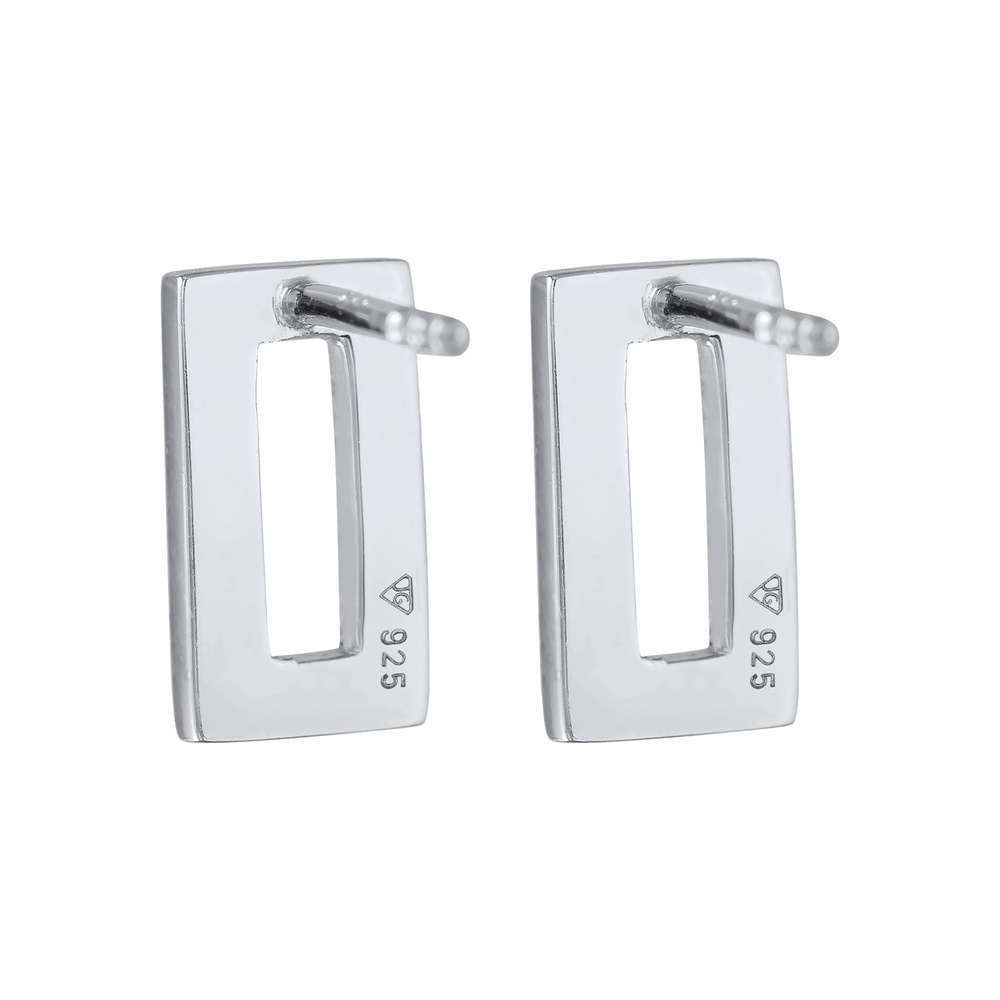 Elli Elli Boucles d'Oreilles Femmes Boucles d'oreilles Géo avec cristaux en argent ste Boucles d'oreilles
