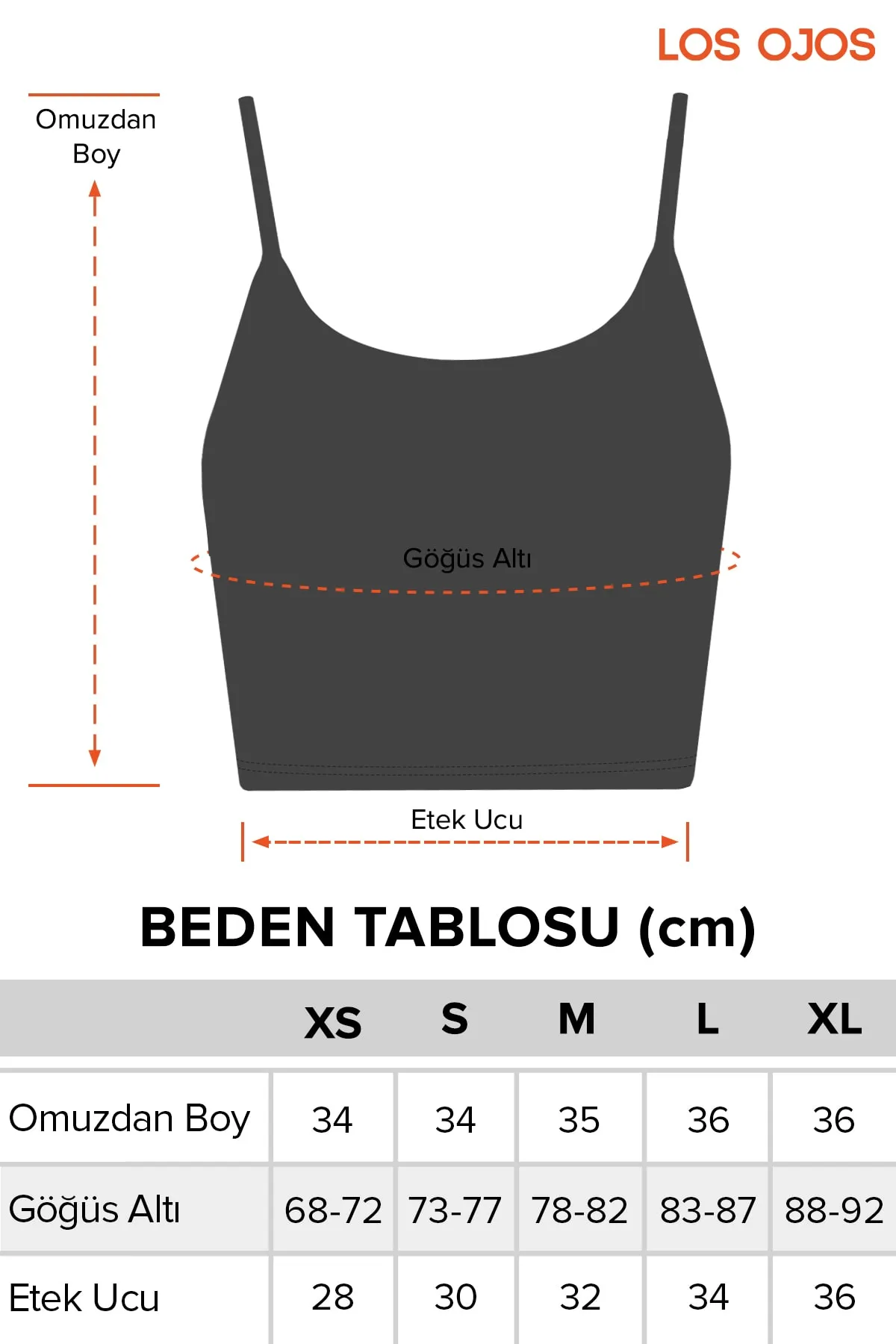 LOS OJOS  Graue Träger für Damen mit leicht unterstützten, abgedeckten Sport-BH-Trägern