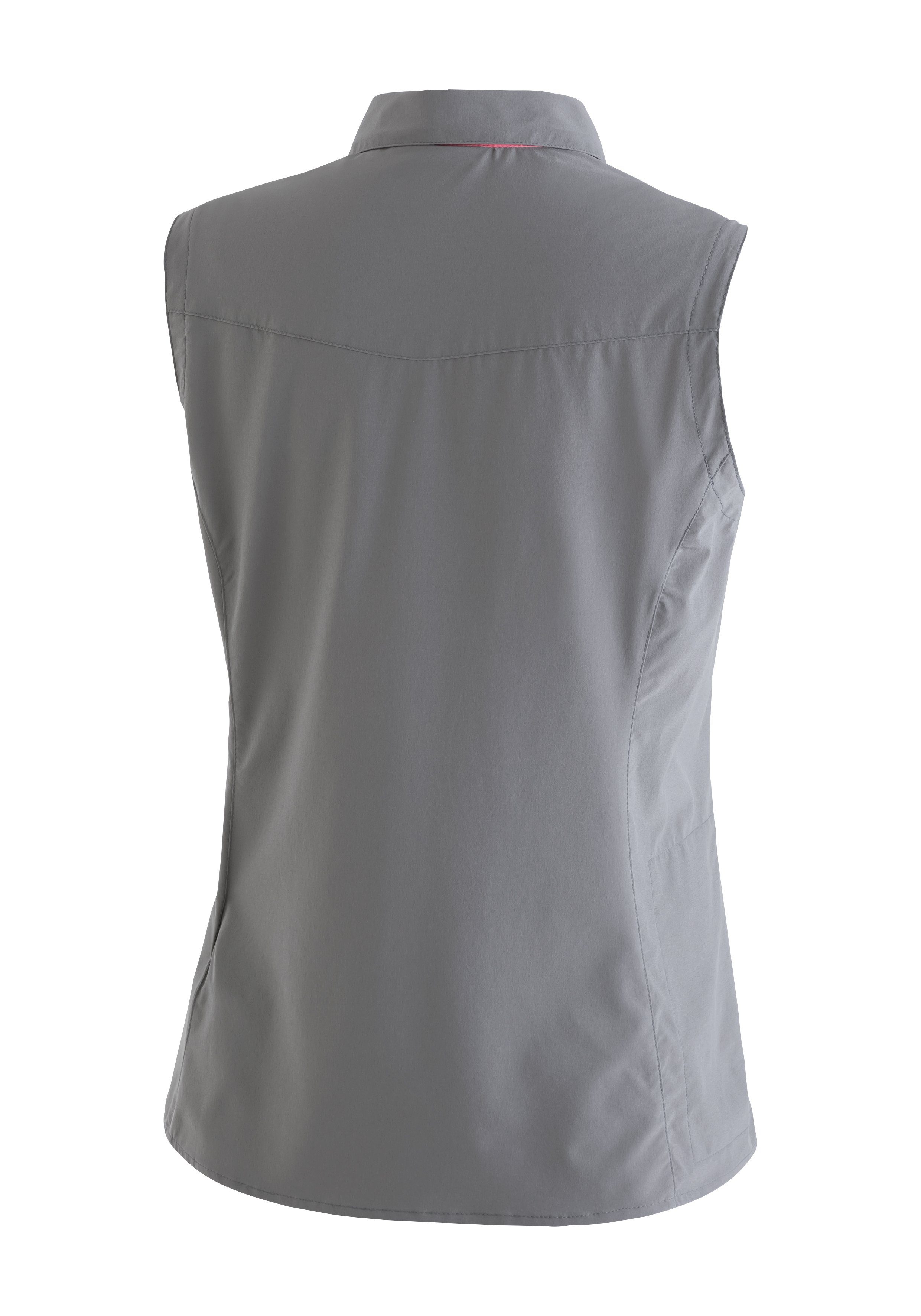Maier Sports Funktionsbluse Sinnes W Leichte, elastische Trekkingbluse mit Sonnenkragen