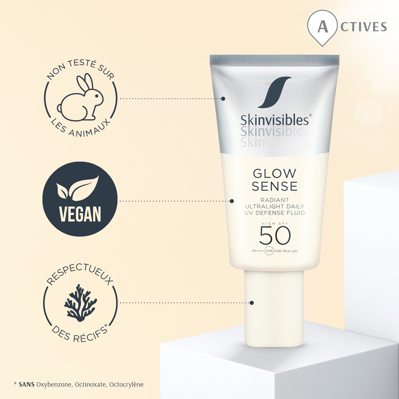 Skinvisibles Glow Sense krema za lice SPF50 50ml