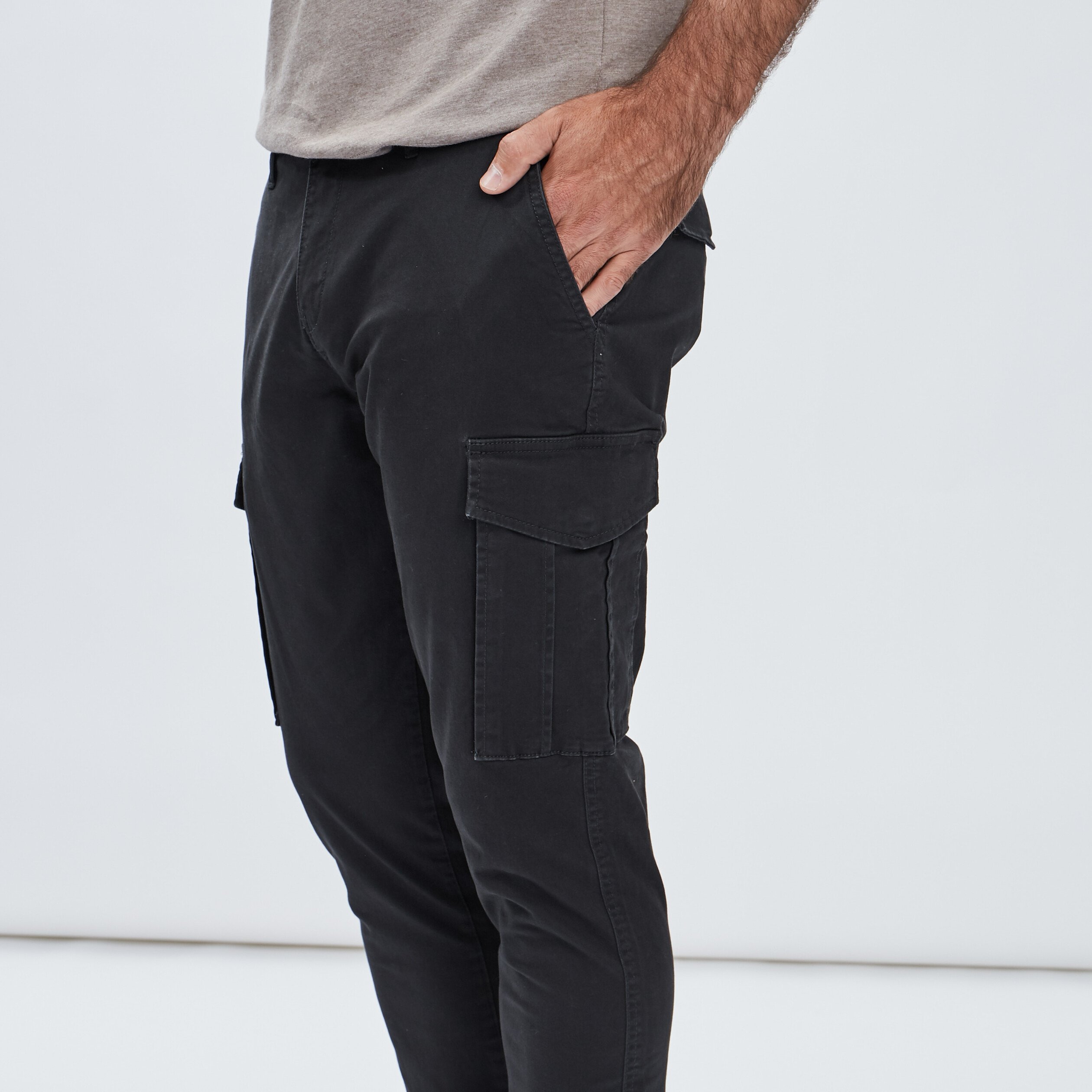 Pantalon battle gris foncé homme | La Halle